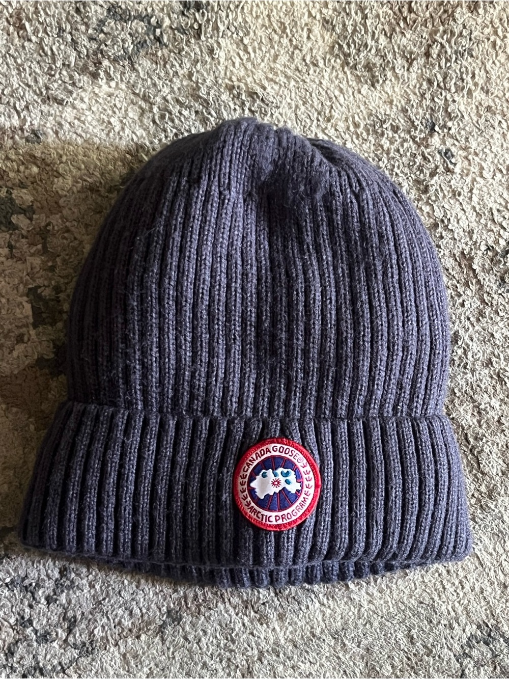 Canada Goose Arctic Program Ribbed Logo Cuffed Hat Beanie